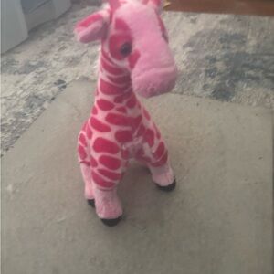 Pink Plush Giraffe Toy